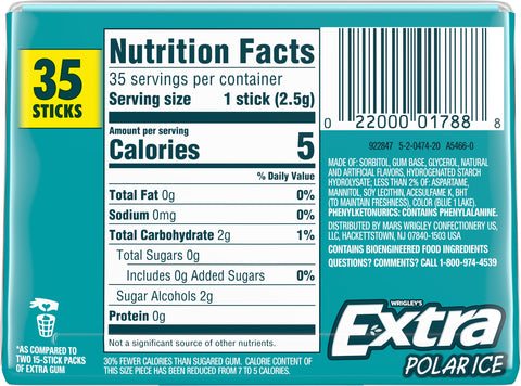 Extra Polar Ice Gum 35 CT