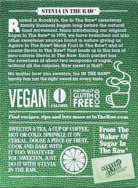 Stevia In The Raw Sweetener Artificial 1.75 OZ