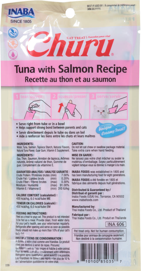 Inaba Tuna with Salmon Recipe Cat Treats 4