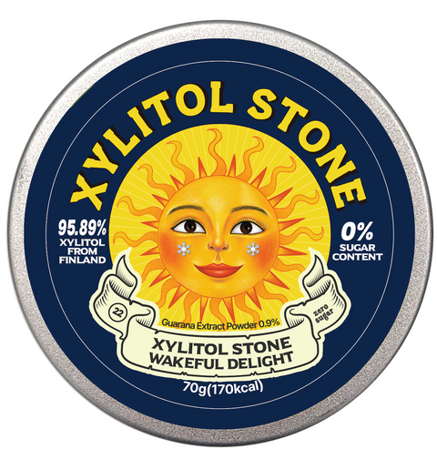 Nuriearth Global Usa Xylitol Stone Sugar Free Hard Candy, Wakeful Delight - 3.2 OZ 50 Pack