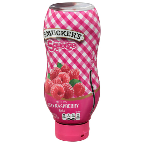 Smucker's Squeeze Seedless Red Raspberry Jam 20 oz - 12 Pack