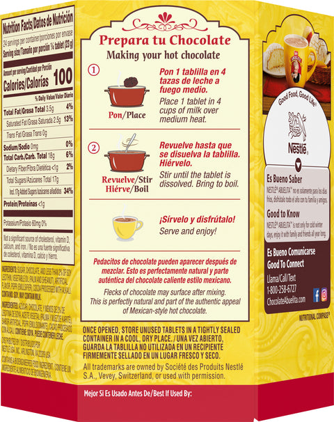 Nestle Abuelita Mexican Hot Chocolate Tablets 19 OZ