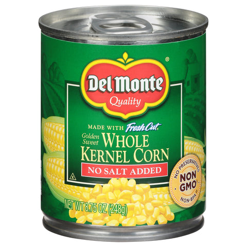 Del Monte Vegetables Fresh Cut Whole Kernel Corn No Salt Added 8.75 OZ