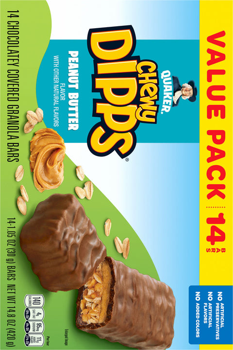 Quaker Peanut Butter Granola Bars 14.8 OZ