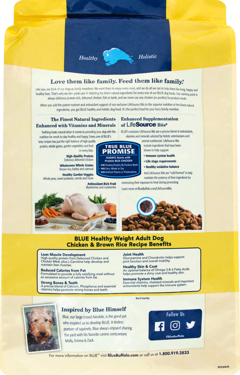 Blue Buffalo Life Protection Chicken & Brown Rice Adult Dog Food 15 LB