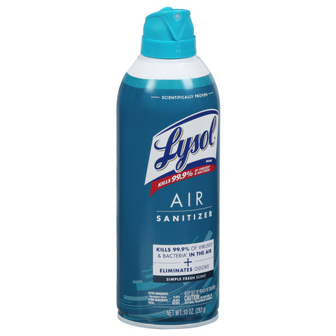 Lysol Simple Fresh Air Sanitizer 10 OZ