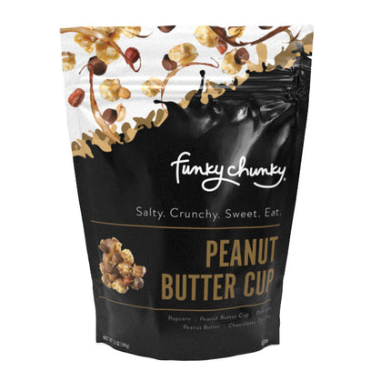 Funky Chunky Peanut Butter Cup Popcorn Large Bag - 5 OZ 6 Pack