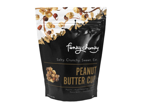Funky Chunky Peanut Butter Cup Popcorn Large Bag - 5 OZ 6 Pack