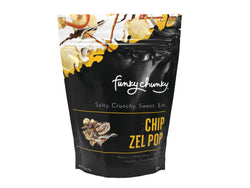 Funky Chunky Chip Zel Pop Popcorn Large Bag - 5 OZ 6 Pack