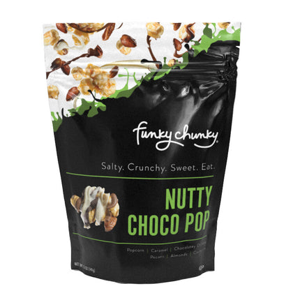 Funky Chunky Nutty Choco Pop Large Bag - 5 OZ 6 Pack