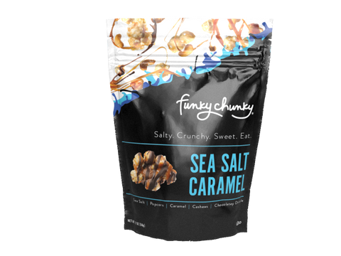 Funky Chunky Sea Salt Caramel Popcorn Small Bag - 2 OZ 8 Pack