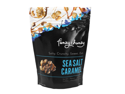Funky Chunky Sea Salt Caramel Popcorn Large Bag - 5 OZ 6 Pack