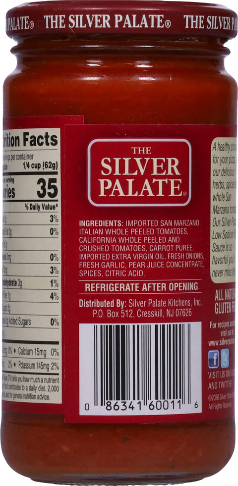 San Marzano Low Sodium Pizza Sauce 12 OZ