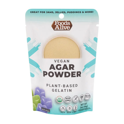 Foods Alive Agar Agar Powder - 2 OZ 6 Pack