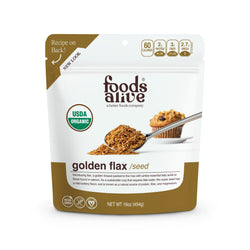 Foods Alive Golden Flax Seed - 16 OZ 6 Pack
