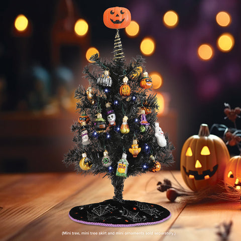 Mini Pumpkin Head Tree Topper