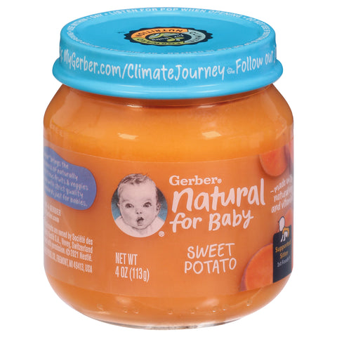 Gerber Natural for Baby Supported Sitter 1st Foods Sweet Potato 4 oz