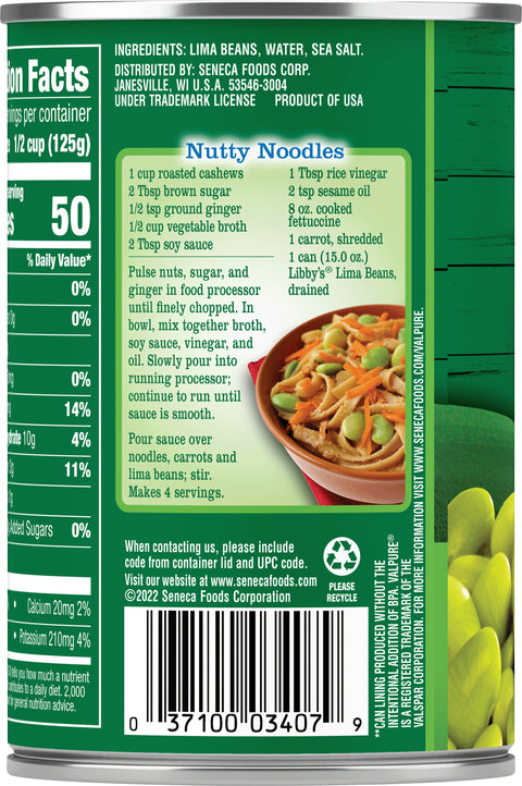 Libby's Vegetables Lima Beans 15 OZ