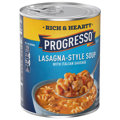 Progresso Rich & Hearty Lasagna-Style Soup With Italian Sausage 18.5 OZ