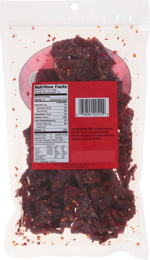 Old Trapper Hot + Spicy Beef Jerky 10 oz