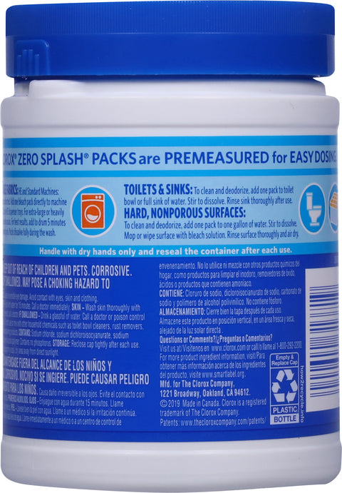 Clorox Zero Splash Bleach Packs 8.9 OZ