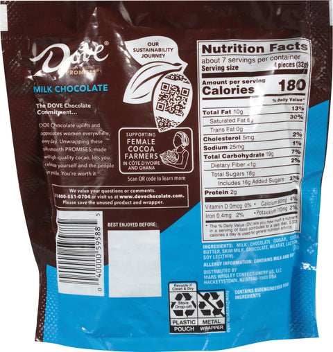 Dove Promises Silky Smooth Milk Chocolate 7.61 oz