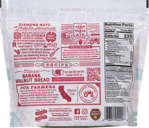 Diamond Shelled Walnuts 16 OZ