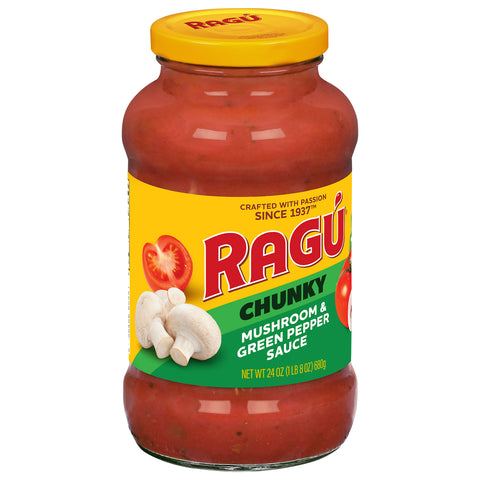 Ragu Mushroom & Green Pepper Pasta Sauce 24 OZ