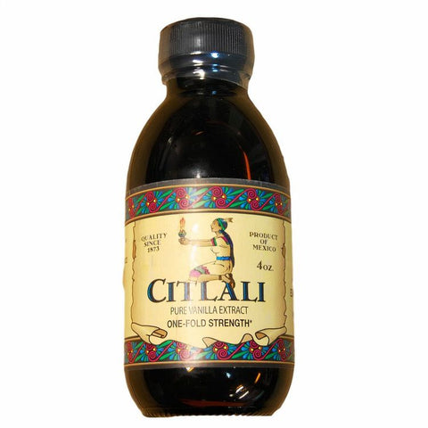 Santa Fe Distributing Citlali One-Fold Pure Vanilla Extract - 4 OZ 12 Pack