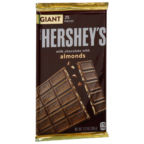 Hershey's Milk Chocolate With Almond Bar 7.37 OZ