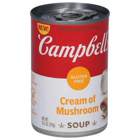 Campbell's Red And White Soup Gluten Free Cream of Mushroom- 10.5 OZ 12 Pack 10.5 OZ