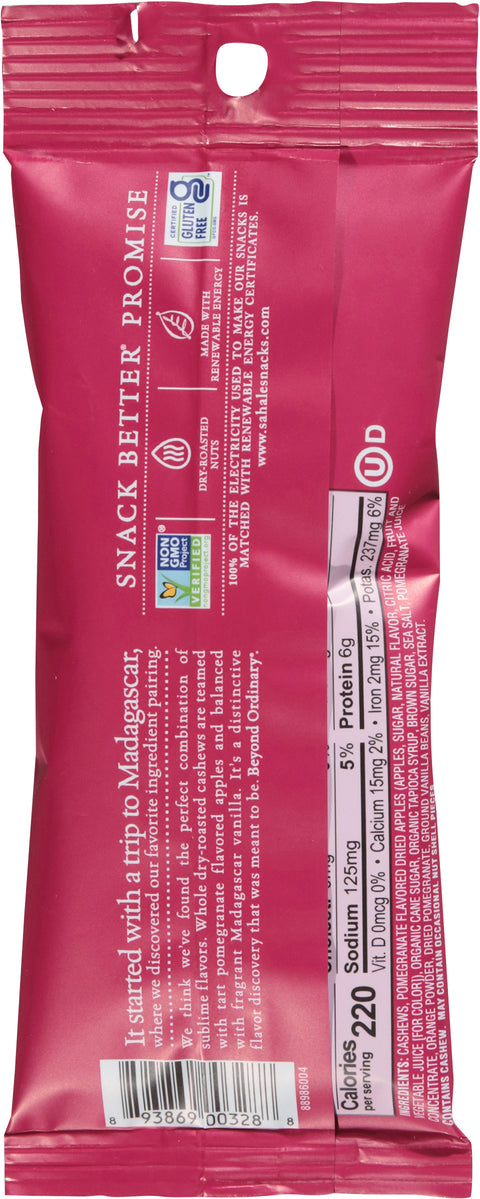 Sahale Pomegranate Vanilla Cashews Glazed Mix 1.5 oz