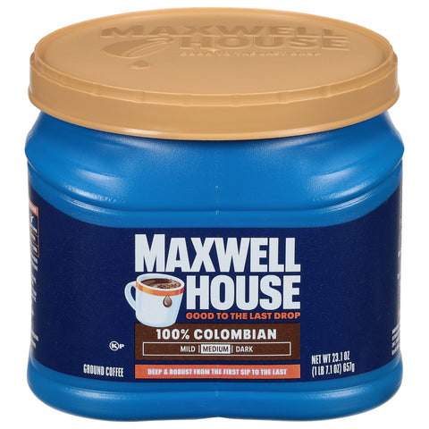 Maxwell House Medium Ground 100% Colombian Coffee 23.1 oz - 6 Pack