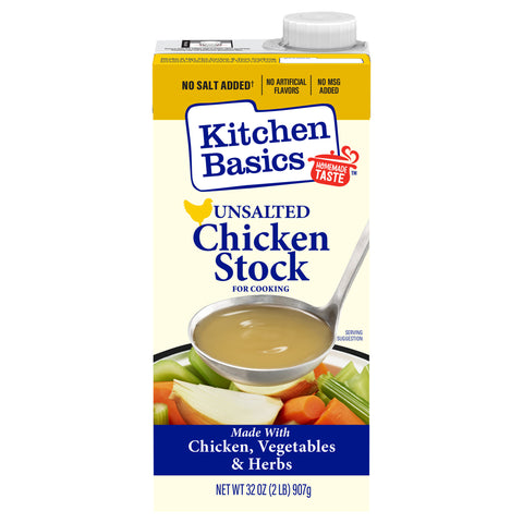 Kitchen Basics Unsalted Chicken Stock 32 OZ