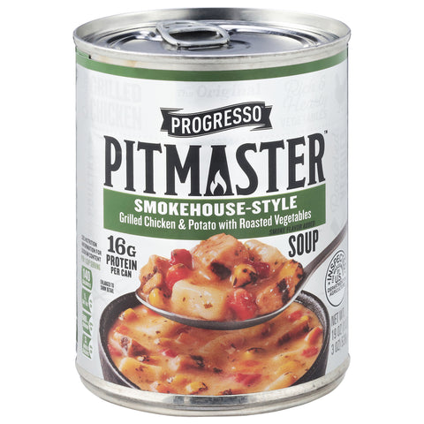 Progresso Pitmaster Smokehouse-Style Grilled Chicken & Potato with Roasted Vegetables Soup 19 oz - 12 Pack