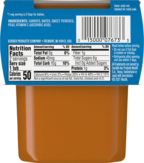 Gerber 2nd Foods Mixed Vegetables 8 OZ