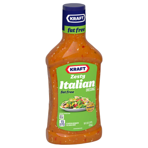 Kraft Fat Free Zesty Italian Dressing 16 FZ
