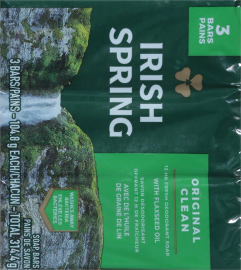 Irish Spring Soap Bar Original Clean 11.1 OZ