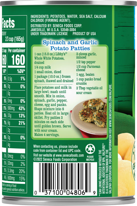 Libby's Whole Potatoes 15 OZ
