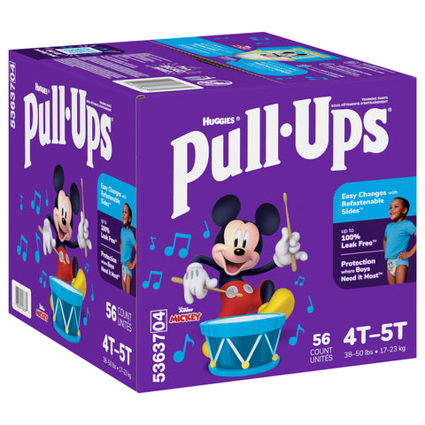 Pull-Ups Boys' Potty Training Pants, 4T-5T (38-50 lbs), 56 Count