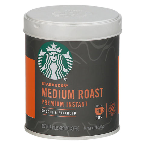 Starbucks Medium Roast Premium Instant Coffee 3.17 oz - 6 Pack