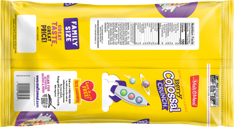 Malt O Meal Cereal 2X Berry Colossal 26 OZ