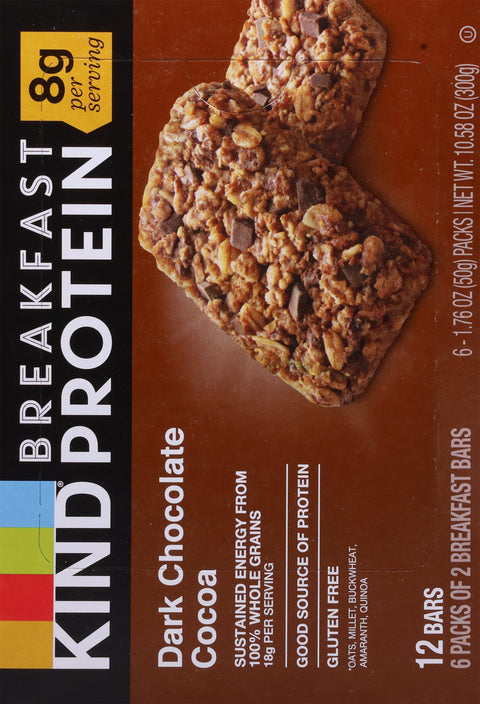 Kind Dark Chocolate Breakfast Protein Bars 10.58 OZ