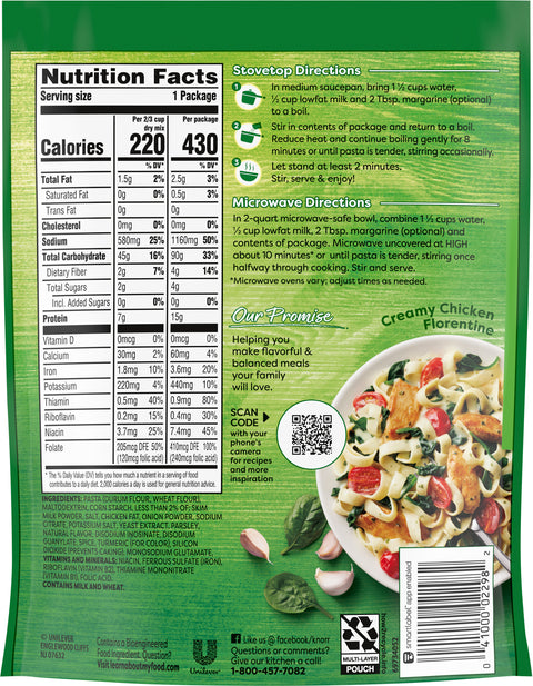 Knorr Noodles & Sauce Creamy Chicken 4.2 OZ