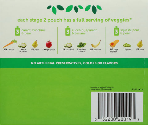 Beech-Nut Veggies Stage 2 Variety Pack 31.5 OZ