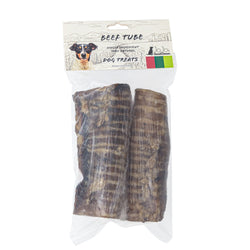 Jojo Modern Pets 6" Beef Trachea - All Natural Dog Treats - 2 CT 12 Pack