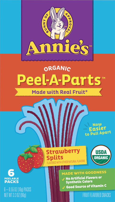Annie's Strawberry Peel-A-Parts Fruit Strings 3.3 OZ