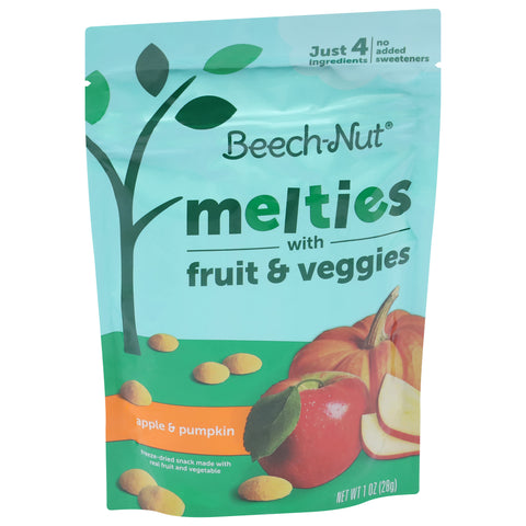 Beechnut Fruit & Veggie Melties Apple & Pumpkin 1 OZ