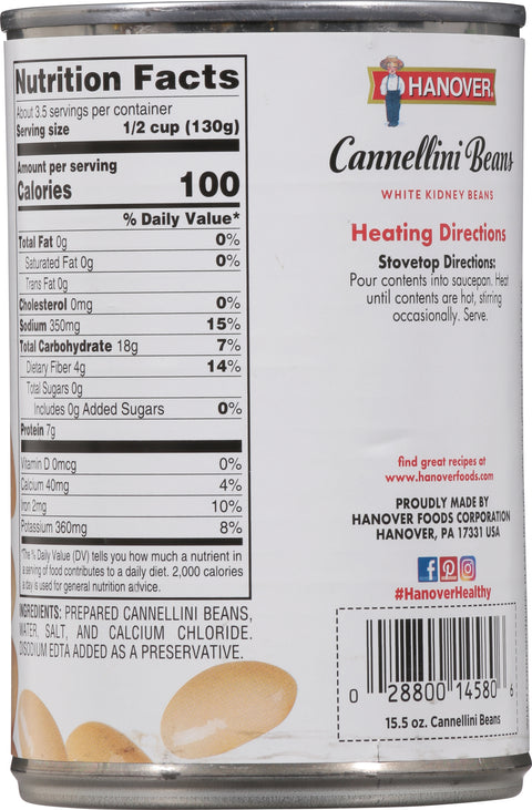 Hanover Cannellini Beans 15.5 OZ