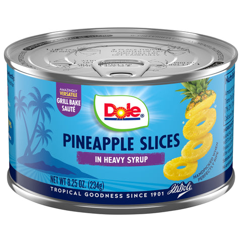 Dole Pineapple Sliced In Heavy Syrup 8.25 OZ